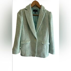 Talbots Mint Tweed Blazer